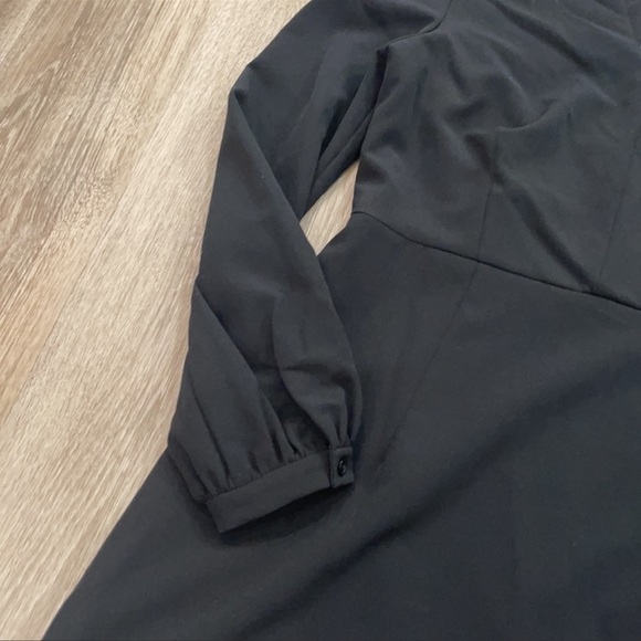 Milly black Molly long sleeve mini dress sz 10 - Picture 4 of 7